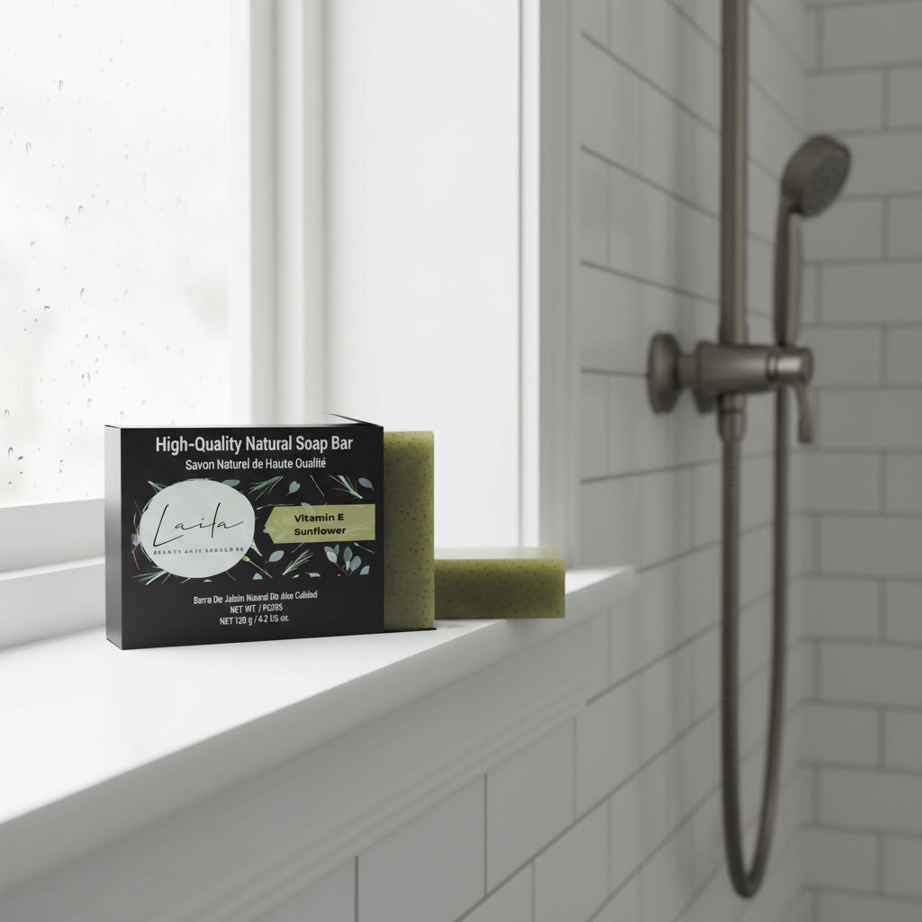 Organic Sunflower Soap with sunflower oil for gentle moisturizing and nourishing skin