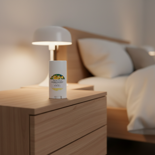 Organic Lemongrass Deodorant with natural ingredients for aluminum-free odor protection"