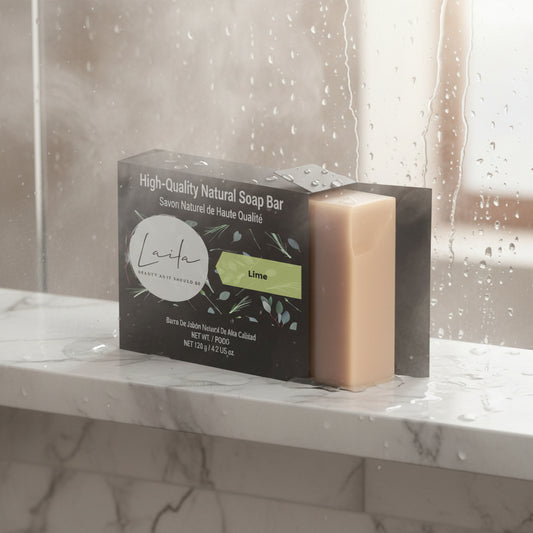 Organic Lime Soap with refreshing citrus scent for natural cleansing and energizing