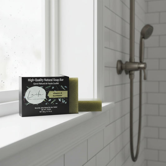 Organic Sunflower Soap with sunflower oil for gentle moisturizing and nourishing skin